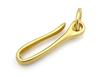 Amazon.com: CRAFTMEMORE 1pc Fish Hook Key Chain Solid Brass
